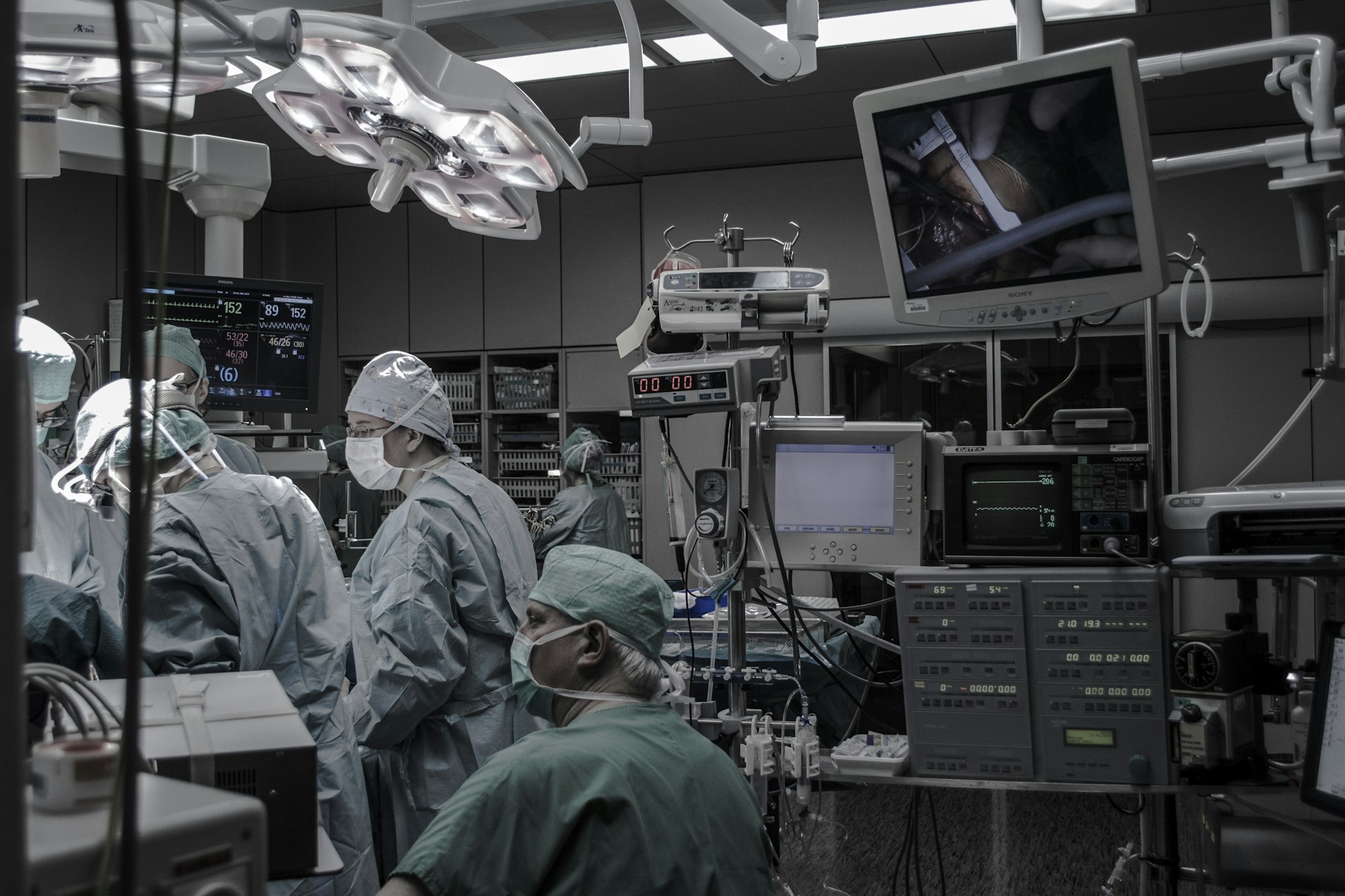 Healthcare professionals reviewing performance data