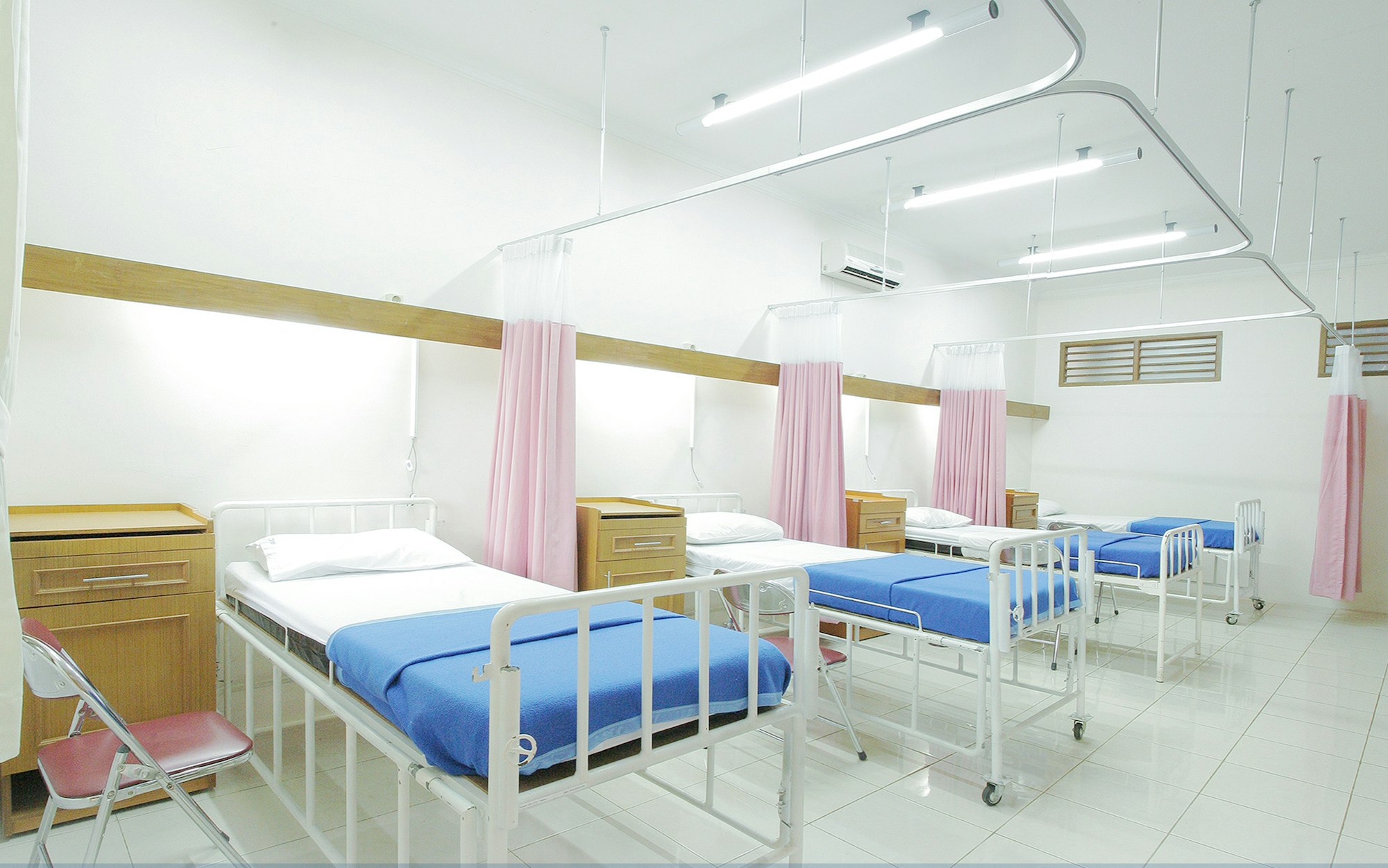 Modern clinic interior under construction